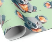 Papier Cadeau Koala (Coin rond)