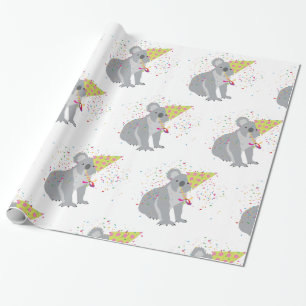 Papier Cadeau Koala - Animaux ayant une fête