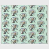 Papier Cadeau Koala assis dans un eucalyptus (Plat)
