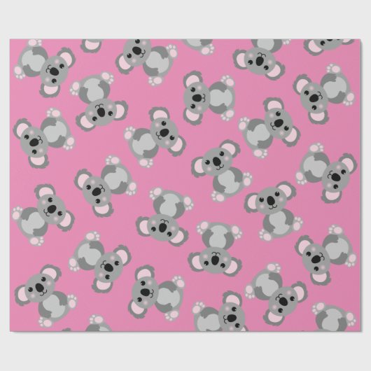 Papier Cadeau Koala Bear Cute Kid Anniversaire (Plat)