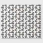 Papier Cadeau Koala Bears sur blanc (Plat)