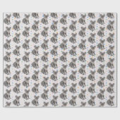 Papier Cadeau Koala Bears sur les Pois (Plat)