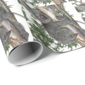 Papier Cadeau Koala dans un arbre (Coin rond)