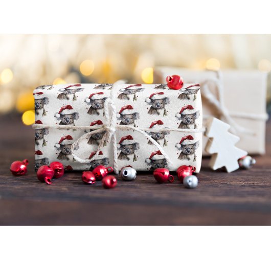 Papier Cadeau Koala de Noël