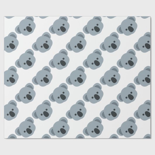 Papier Cadeau Koala emoji (Plat)