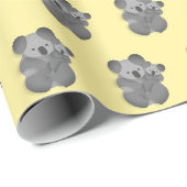 Papier Cadeau Koala et Joey (Coin rond)
