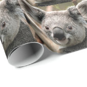 Papier Cadeau koala un animal unique (Coin rond)