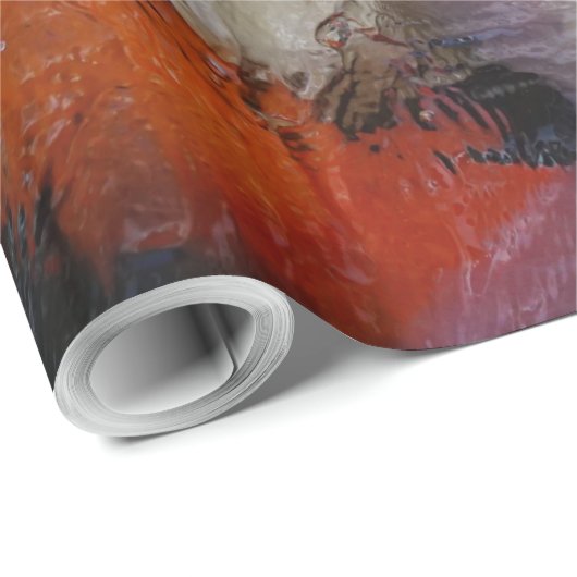 Papier Cadeau Koi (Coin rond)