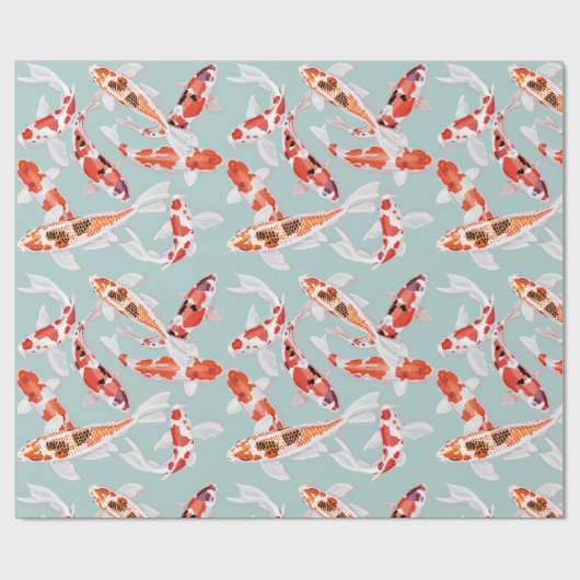 Papier Cadeau Koi (Plat)