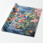 Papier Cadeau Koi Pond (Déroulé)