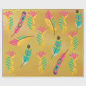 Papier cadeau Kokopelli d'origine américaine (Plat)