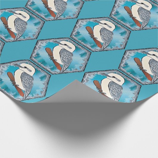 Papier Cadeau Kookaburra Bird (Coin)