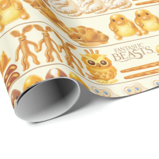 Papier Cadeau Kowalski Bakery Rows of Traitements Motif (Coin rond)