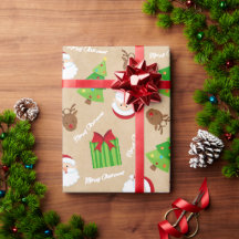 Kraft Joyeux Arbre de Noël Père Noël Cadeaux Rudol