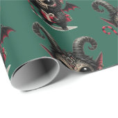 Papier Cadeau Krampus (Coin rond)