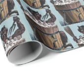 Papier Cadeau Krampus déplaisant (Coin rond)