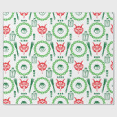 Papier Cadeau KRAMPUS : Mauvais enfants (Plat)