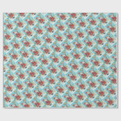 PAPIER CADEAU KRIS KRINGLE & CARDINAL BIRDHOUSE WRAPPER PAPIER (Plat)