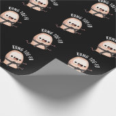 Papier Cadeau Kung Toe-fu Funny Big Toe Pun Dark BG (Coin)