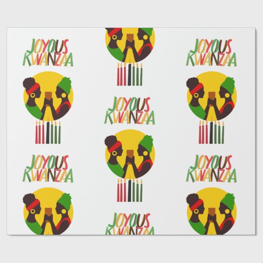Papier cadeau Kwanzaa (Plat)