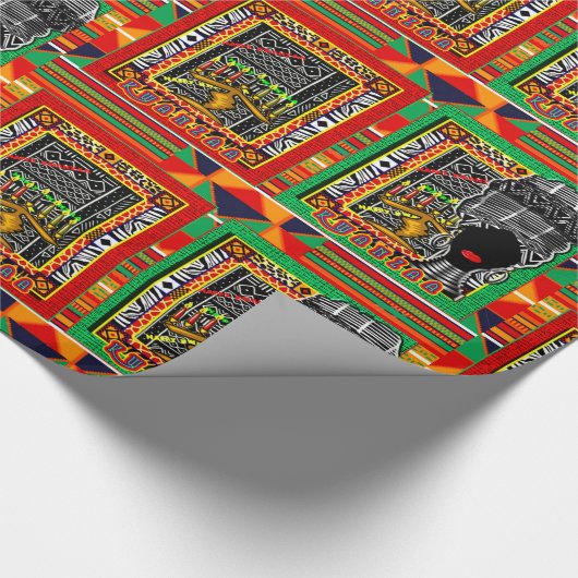 Papier Cadeau Kwanzaa (Coin)