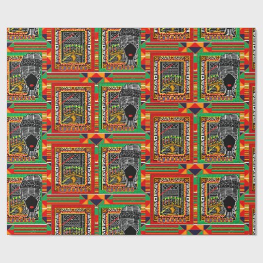 Papier Cadeau Kwanzaa (Plat)