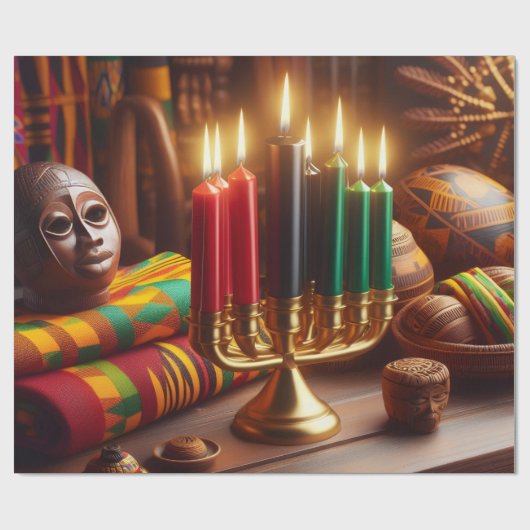 PAPIER CADEAU KWANZAA (Plat)