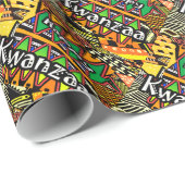 Papier Cadeau Kwanzaa (Coin rond)