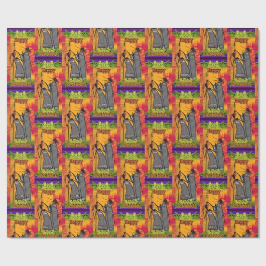 Papier Cadeau Kwanzaa (Plat)