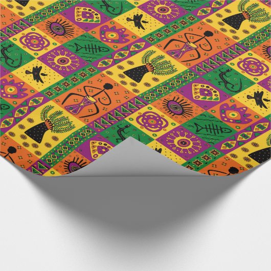 Papier Cadeau Kwanzaa (Coin)