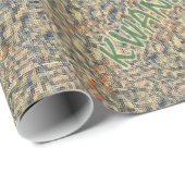 Papier Cadeau Kwanzaa Holiday 017 (Coin rond)