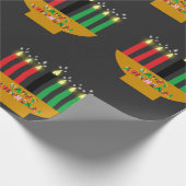 Papier Cadeau Kwanzaa Kinara Religieux (Coin)