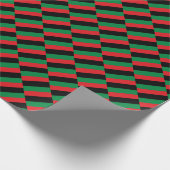 Papier Cadeau Kwanzaa Red Black Green Geometry Motif Gig (Coin)