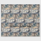 Papier Cadeau "L’Embrace douce de l’hiver" (Plat)