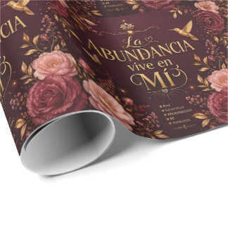 Papier Cadeau La Abondance Vit en Moi | Inspiration Chrétienne
