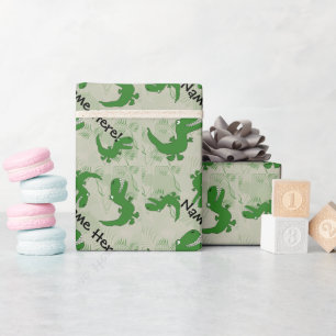 Papier Cadeau La bande dessinée de dinosaure de Rex de