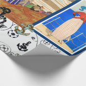 PAPIER CADEAU LA BEAUTÉ DÉCO NAUTIQUE À LA MODE AVEC ANCRE (Coin)