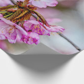 Papier Cadeau La Beauté Muetée De Sakura Fleurit (Coin)