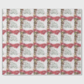 Papier Cadeau La Bible du KJV Verset Noël (Plat)