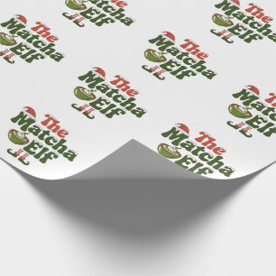 Papier Cadeau La Boisson Magique de Noël de l'Elf au Matcha