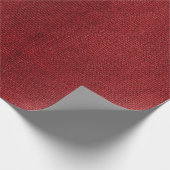 Papier Cadeau La Bourgogne rouge rouille à la Burlap Style Count (Coin)
