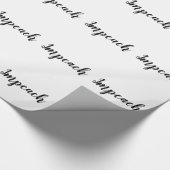Papier Cadeau La calligraphie manuscrite simple de manuscrit (Coin)