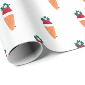 Papier Cadeau La carotte de Noël (Coin rond)