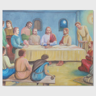 Papier Cadeau La Cène : Jésus et les disciples
