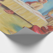 Papier Cadeau La Cène : Jésus et les disciples (Coin)