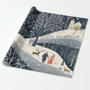 Papier Cadeau La chaleur du soleil en hiver