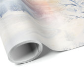 Papier Cadeau La chaleur du soleil en hiver (Coin rond)