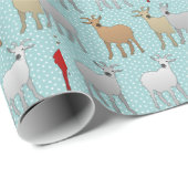 Papier Cadeau La chèvre rouge (Coin rond)