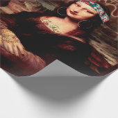 Papier Cadeau La Chola Mona Lisa Mexicaine (Coin)