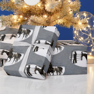 Papier Cadeau La chute du Cowboy 1895 Frédéric Remington